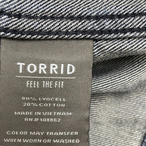 NEW Torrid Women's Tencel Chore Jacket Barn Coat Lightweight Jean Jacket Large - Picture 9 of 10